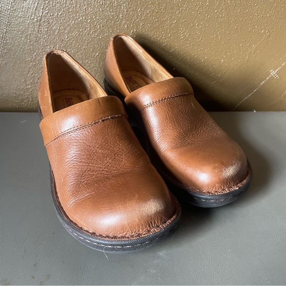 Børn Brown Leather Toby Clogs - Picture 3 of 8
